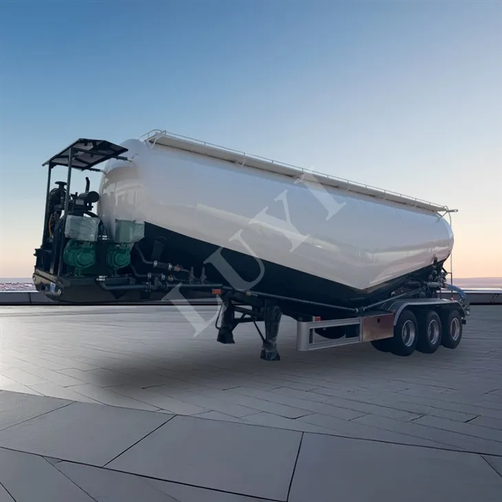 3 - نصف مقطورة خزان مسحوق المحور 45 م³|خدمات نقل موثوقة لمشاريع البنية التحتية