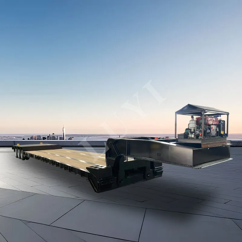 3 - نصف مقطورة قابلة للفصل معقوفة Lowboy