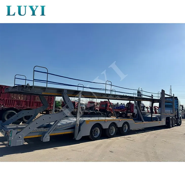 3 محور مزدوج Deck 8 مركبة تحمل نقل سيارة نقل سيارات شبه مقطورة