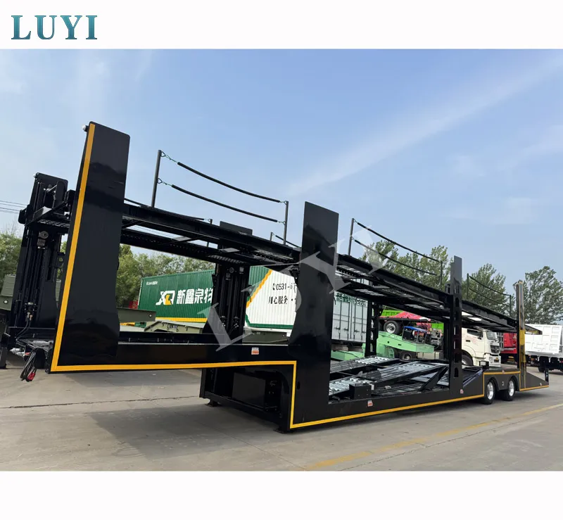 شاحنة نقل سيارات الديزل ذات الطابقين-