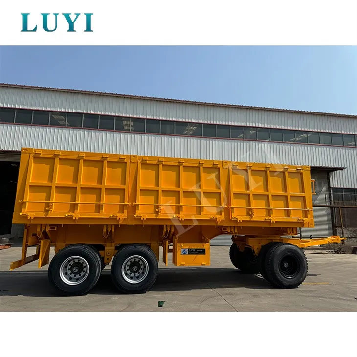 نصف مقطورة قلابة -جانبية للقضيب-مقطورة نصف قلابة-