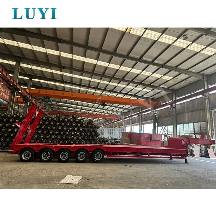 مقطورة ذات خمسة -عشرة أسلاك-محور معقوفة منخفضة وشبه مسطحة-