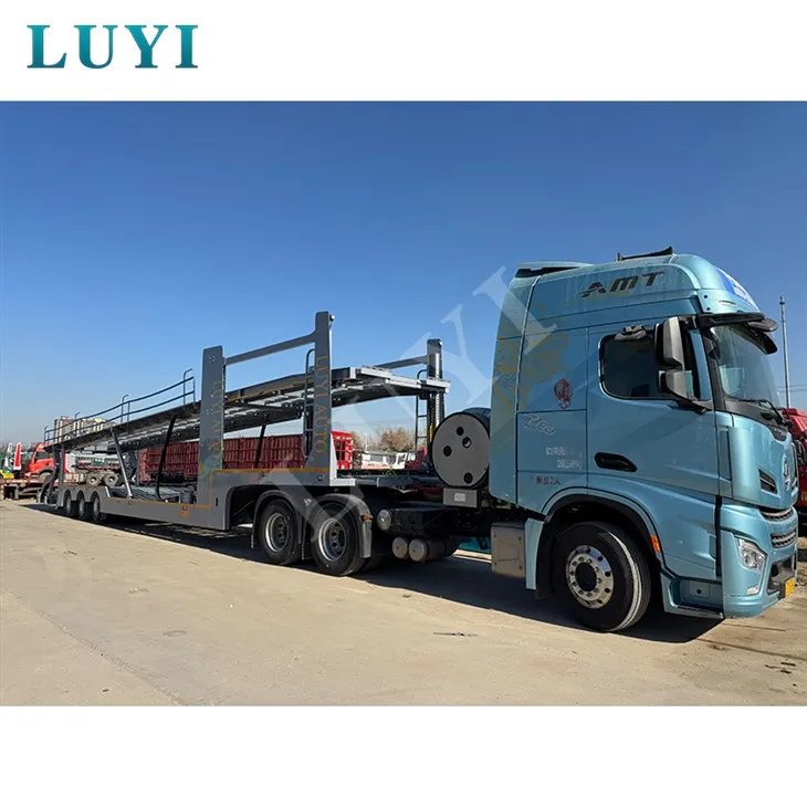 عملية الجلفنة تحمل 8 أنصاف مقطورات نقل سيارات