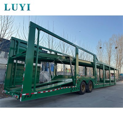 2-نصف مقطورة محورية لنقل 8 سيارات